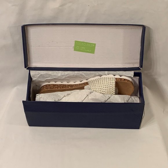 Amanda Blu - Camila Slide Sandal - Silver S - 6  New (never worn)  0.1" high. - Picture 8 of 8